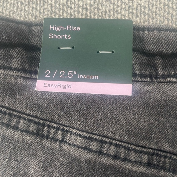 Wild Fable Black Jean Shorts Distressed Frayed Hem - Picture 3 of 11